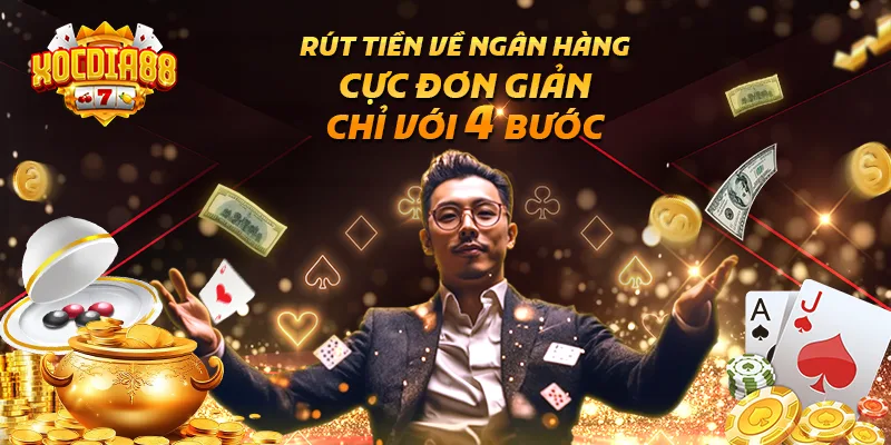 Rút tiền về ngân hàng cực đơn giản chỉ với 4 bước Rút tiền về ngân hàng cực đơn giản chỉ với 4 bước
